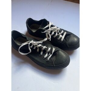 Converse Chuck Taylor All Star Low Top Black Canvas Sneakers Mens 7 Womens 9